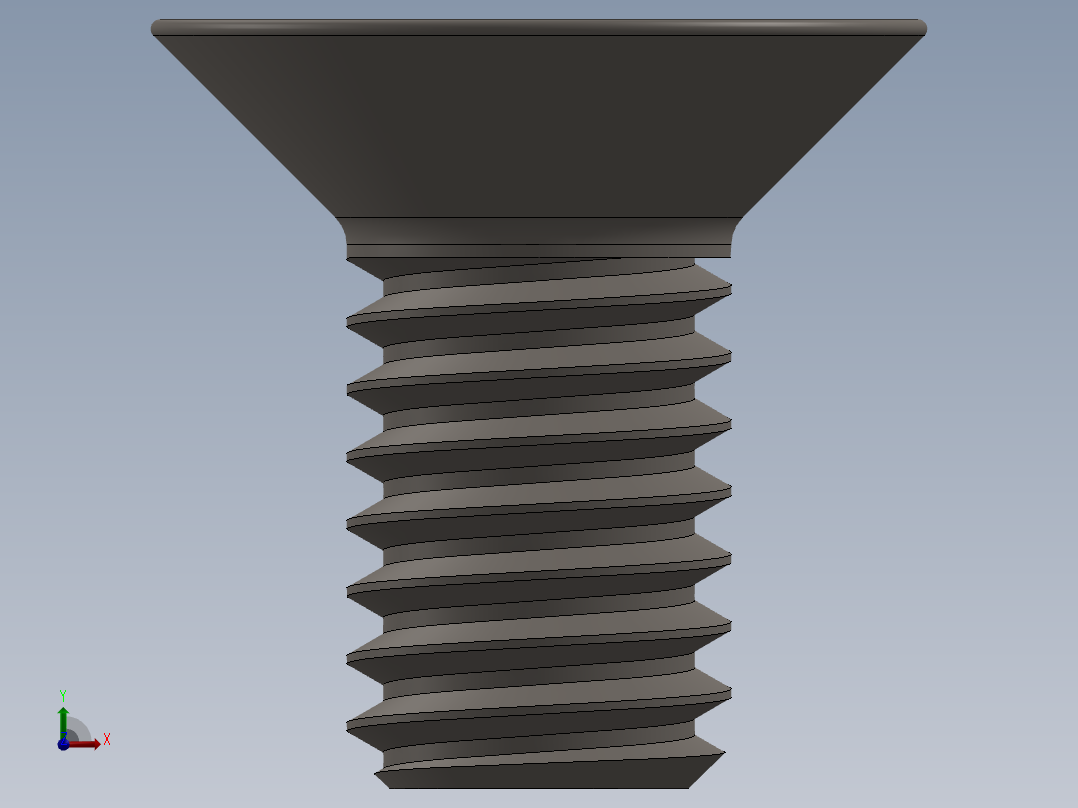 Screw_ISO_10642_M4x8_A2.SLDPRT前视图