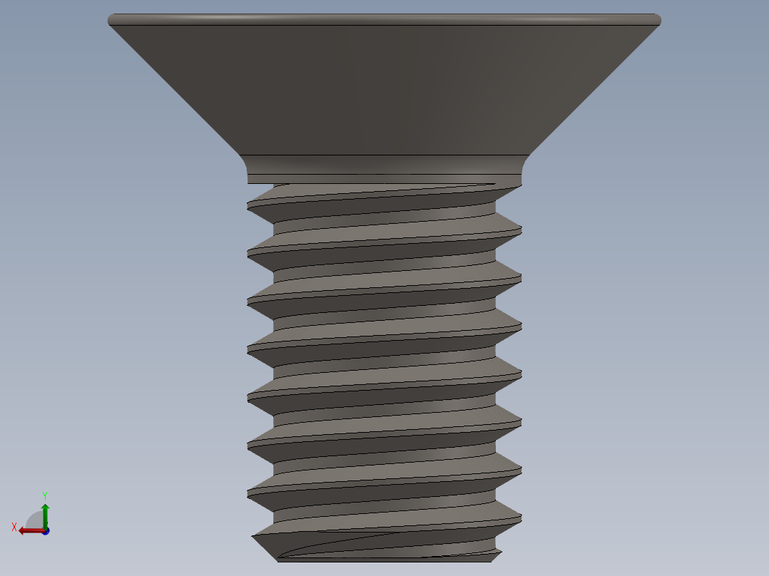 Screw_ISO_10642_M4x8_A2.SLDPRT后视图