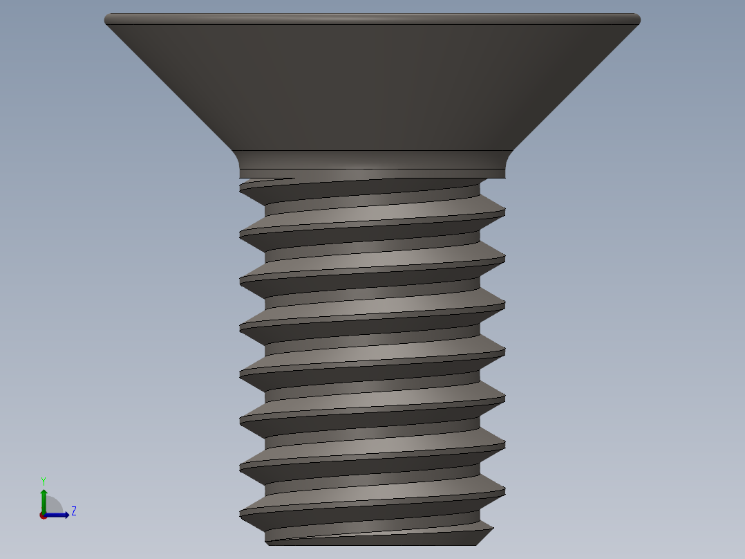 Screw_ISO_10642_M4x8_A2.SLDPRT左视图