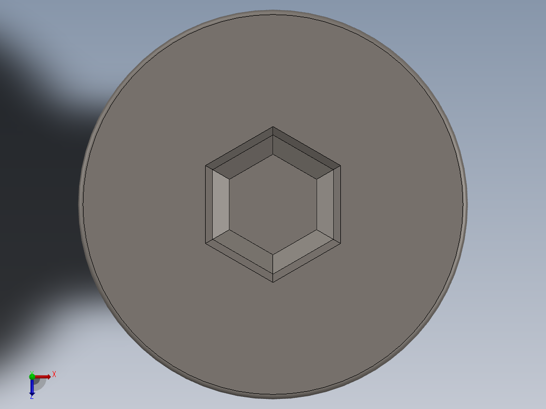 Screw_ISO_10642_M4x8_A2.SLDPRT俯视图