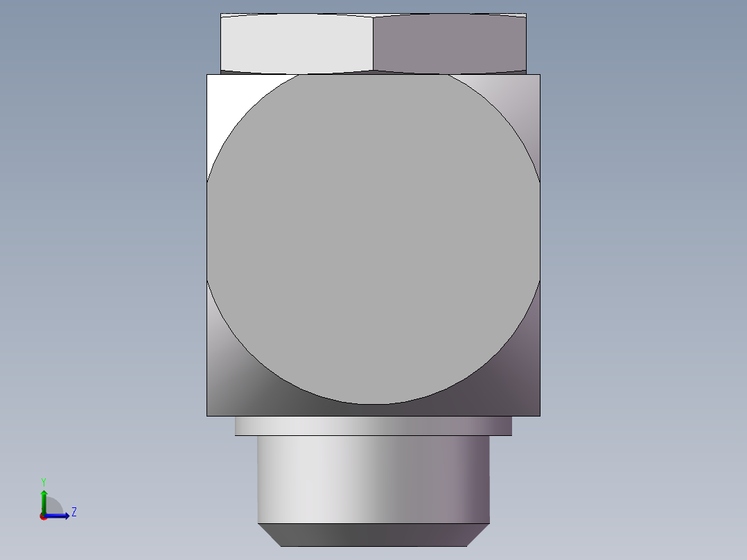高压铰接式90度接头、1DI-42-B20左视图