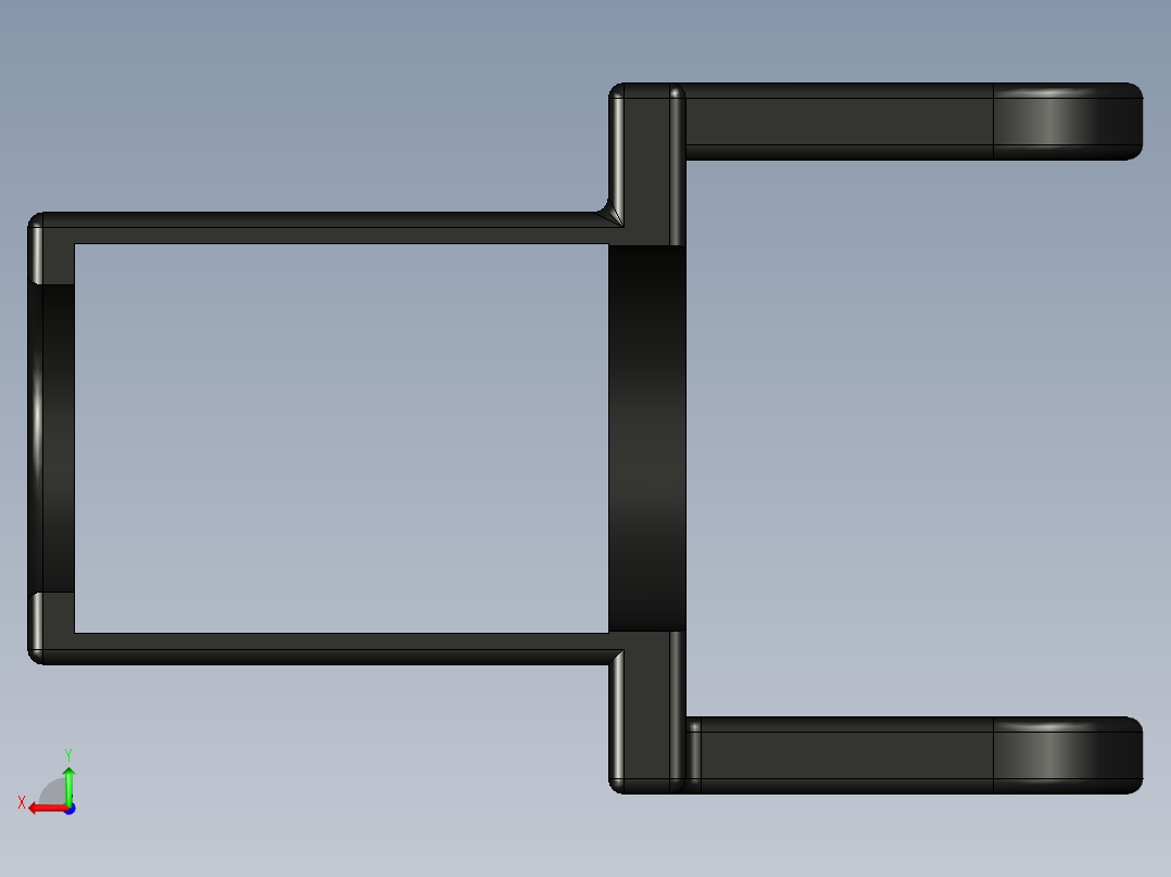 LX-16A 90度支架后视图