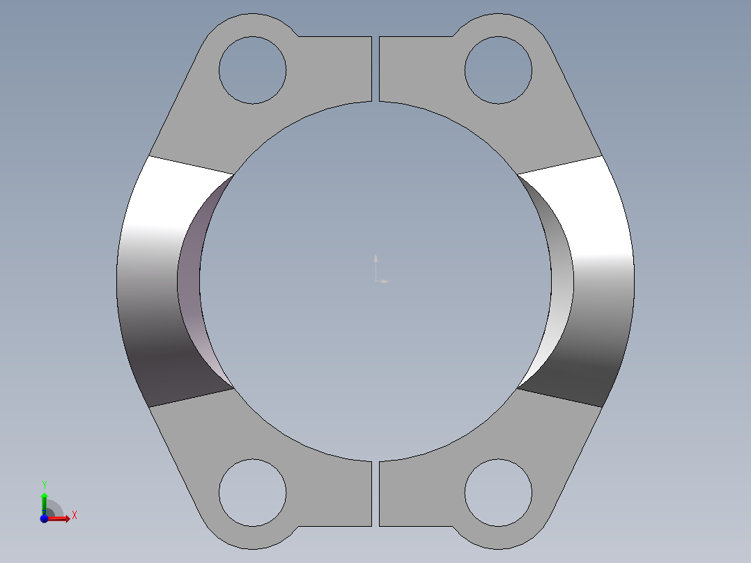法兰接头、FL-48前视图