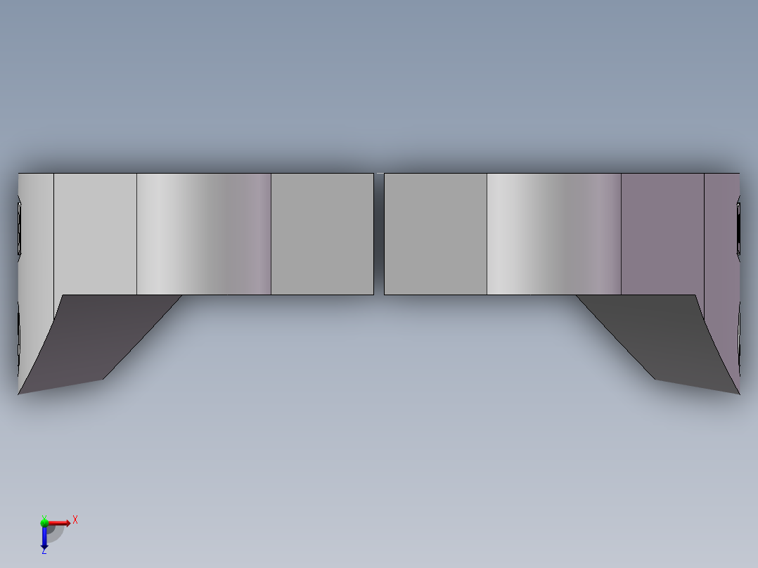 法兰接头、FL-48俯视图