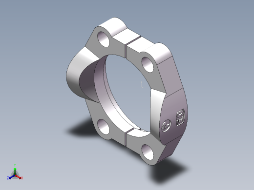 法兰接头、FL-48正等轴测缩略图
