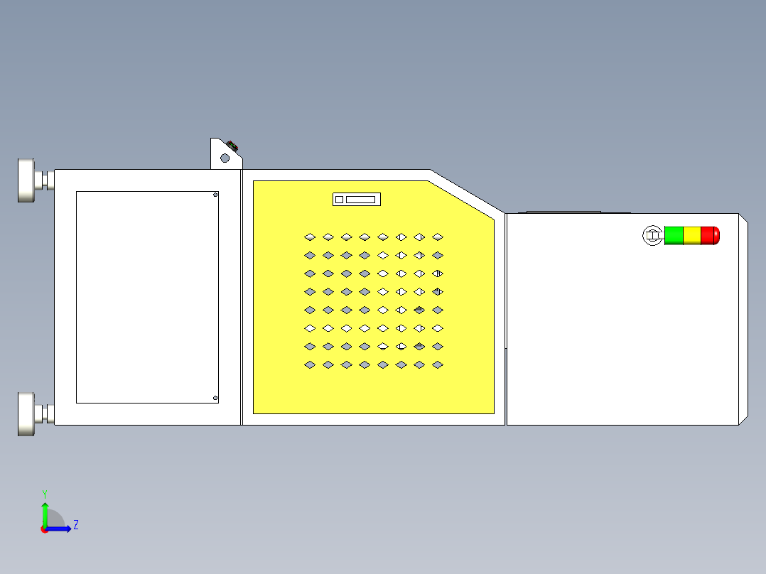 5吨伺服热压机左视图