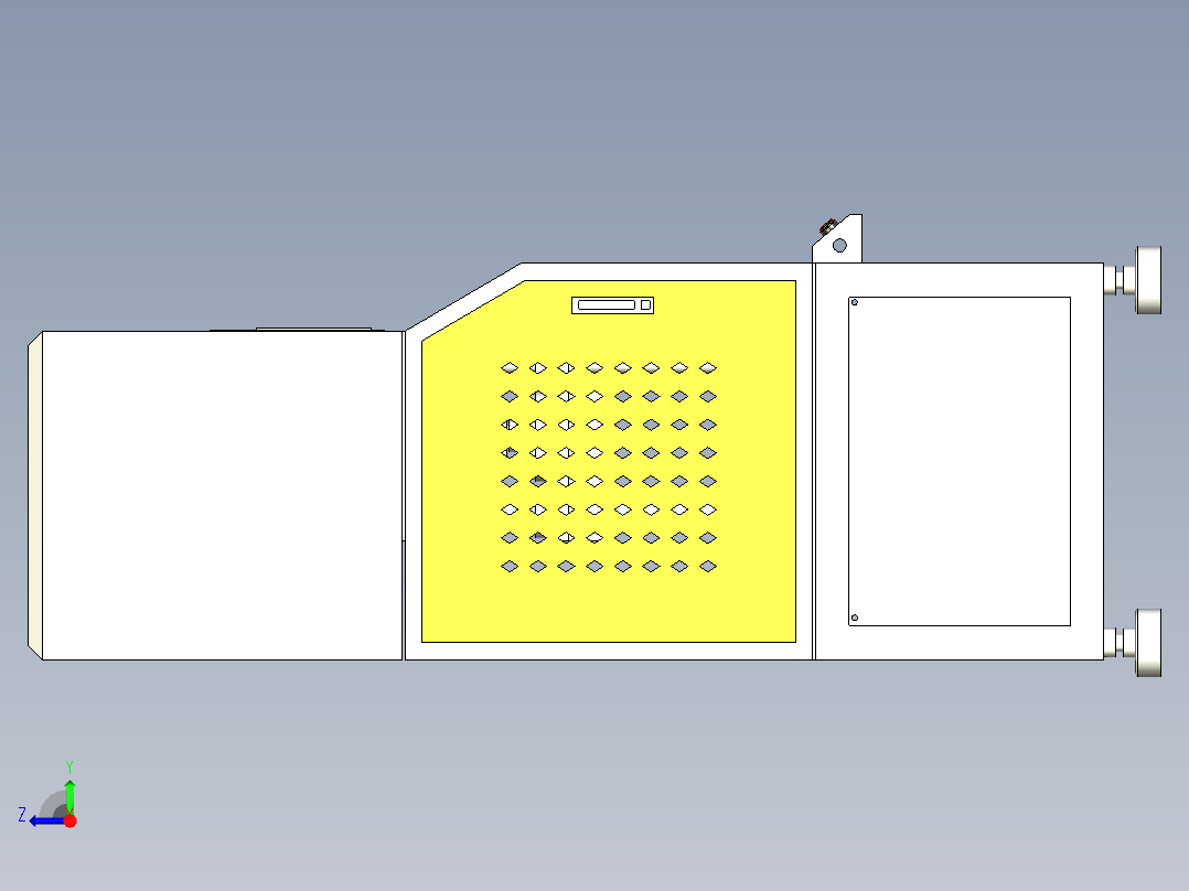 5吨伺服热压机右视图