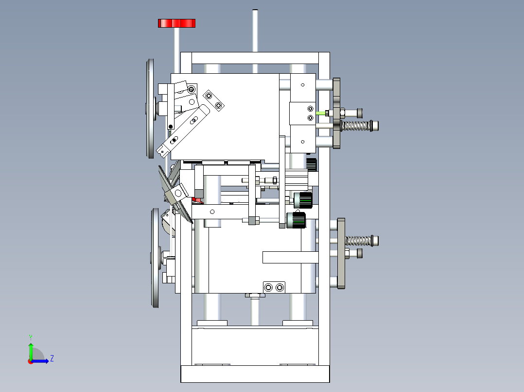 塑料修边机设计左视图