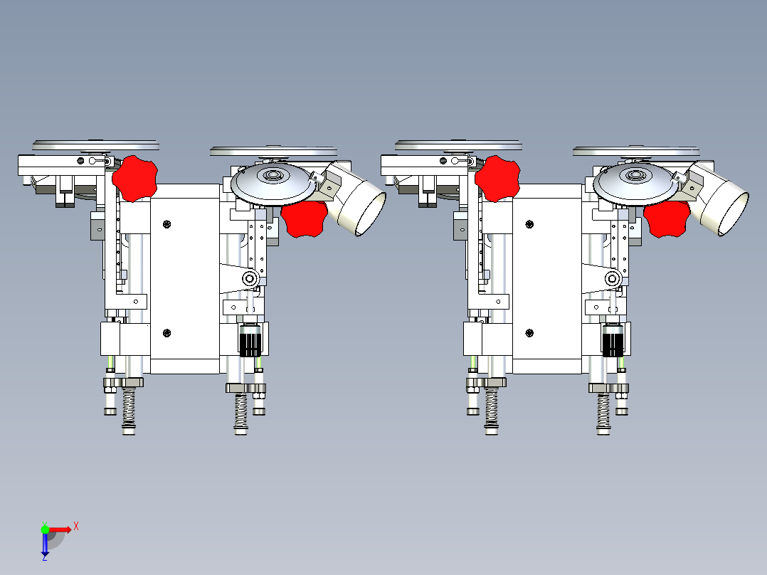 塑料修边机设计俯视图
