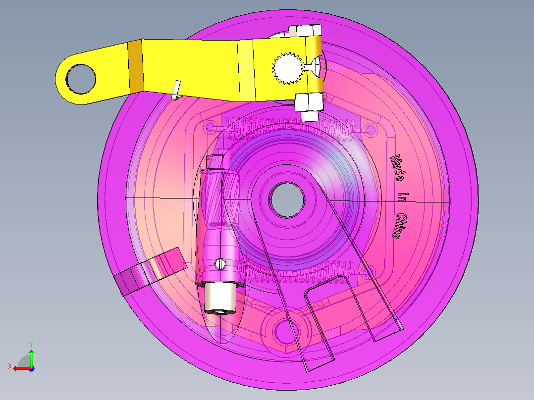 轻型货车鼓式制动器设计(论文+CAD图纸+Catia三维图+开题报告+任务书+翻译）后视图
