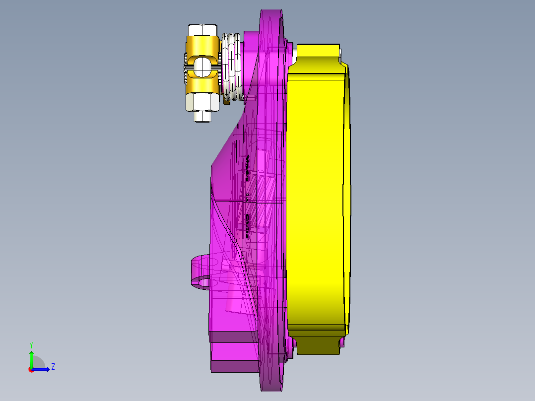 轻型货车鼓式制动器设计(论文+CAD图纸+Catia三维图+开题报告+任务书+翻译）左视图