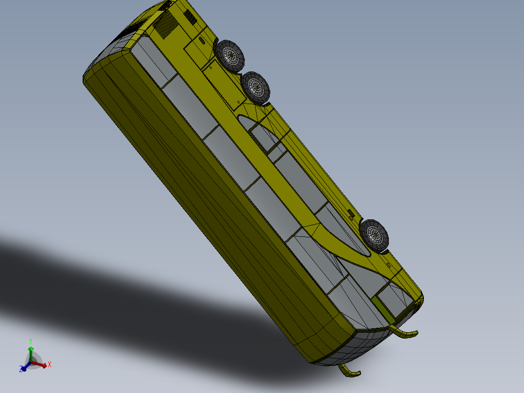 双层客车模型 sw13
