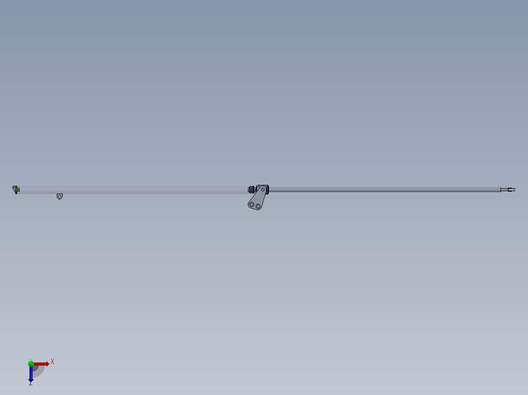 焊接式液压缸1俯视图