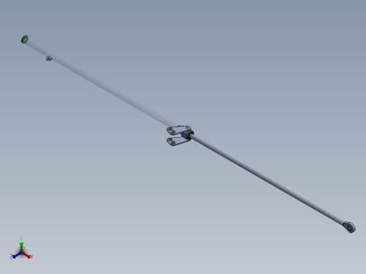 焊接式液压缸1正等轴测缩略图