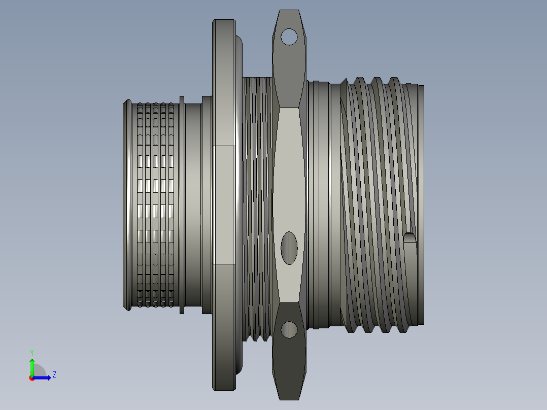 接插件(100)左视图