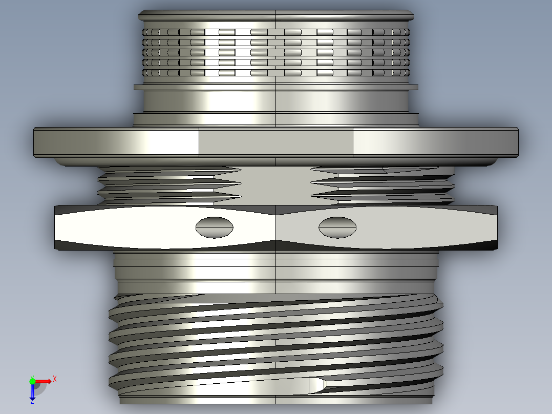 接插件(100)俯视图