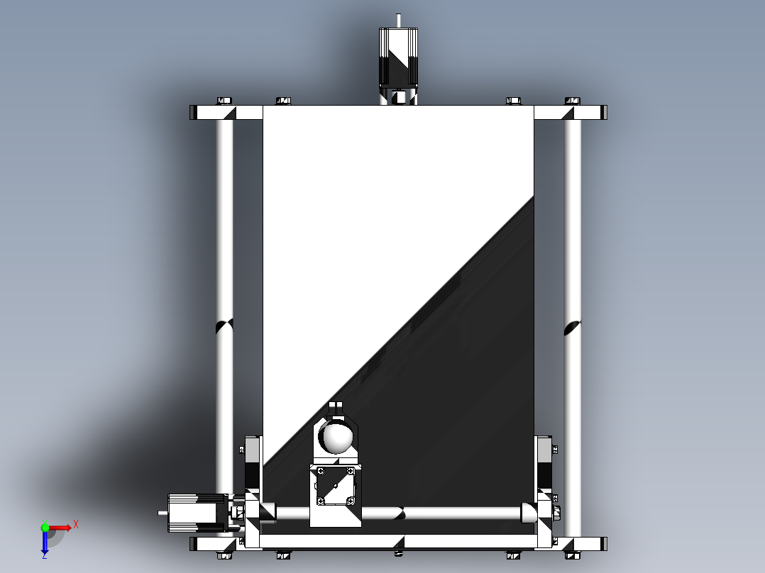 3 Axis Router CNC3轴雕刻机俯视图