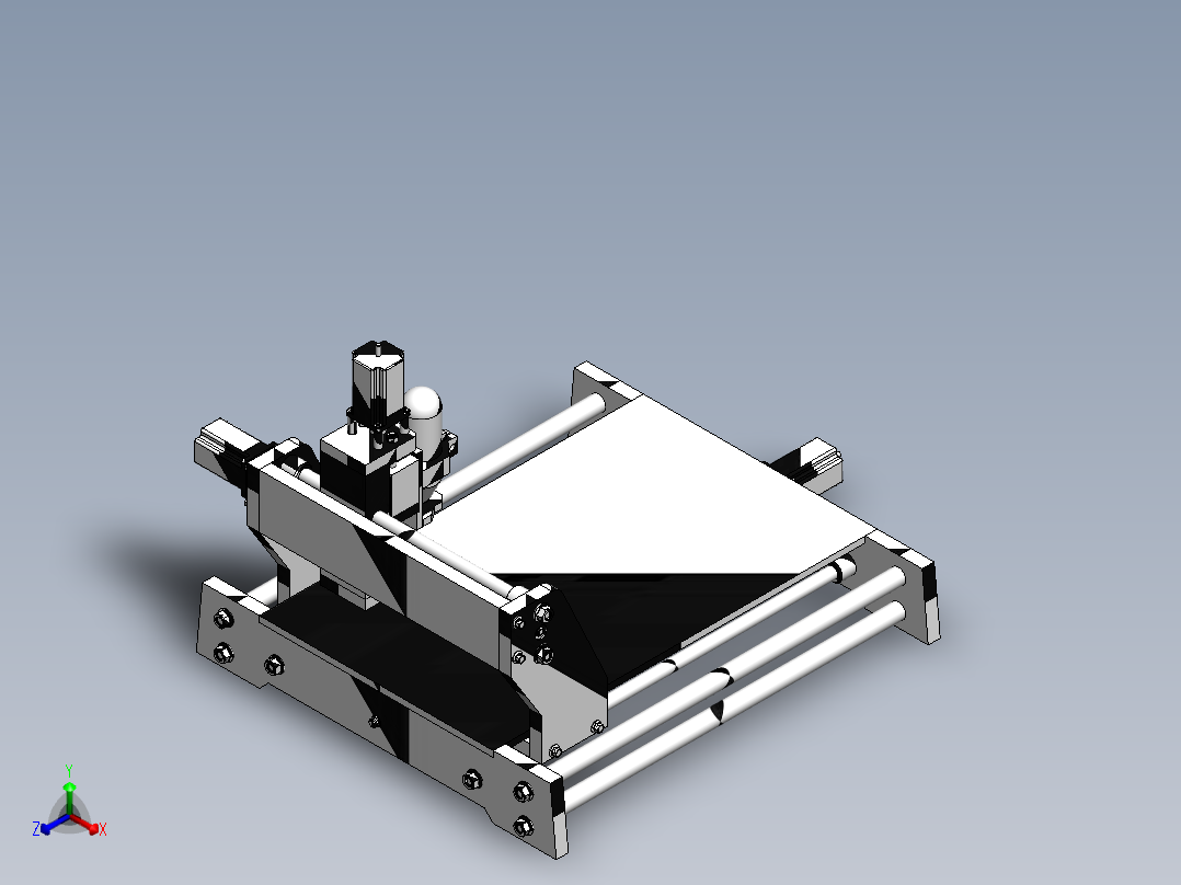 3 Axis Router CNC3轴雕刻机正等轴测图