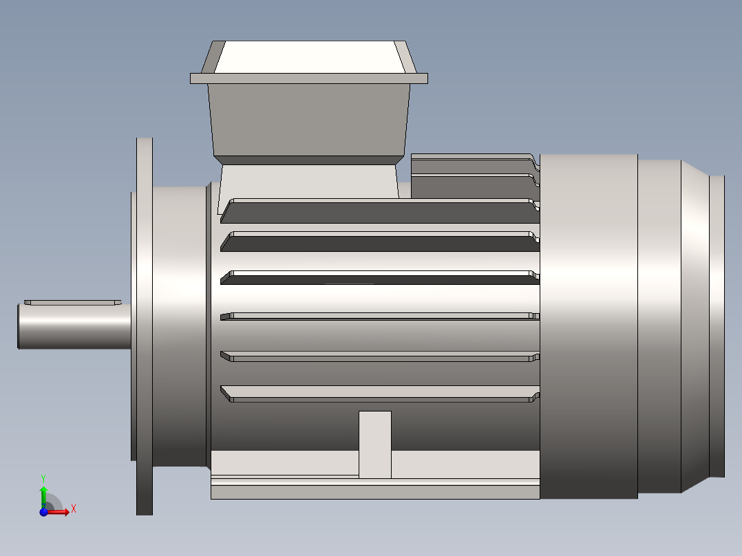 IE1 15kW 电动机B35前视图