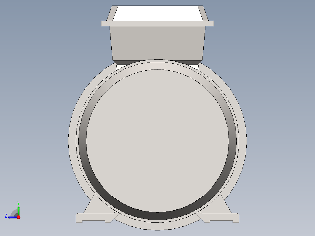 IE1 15kW 电动机B35右视图