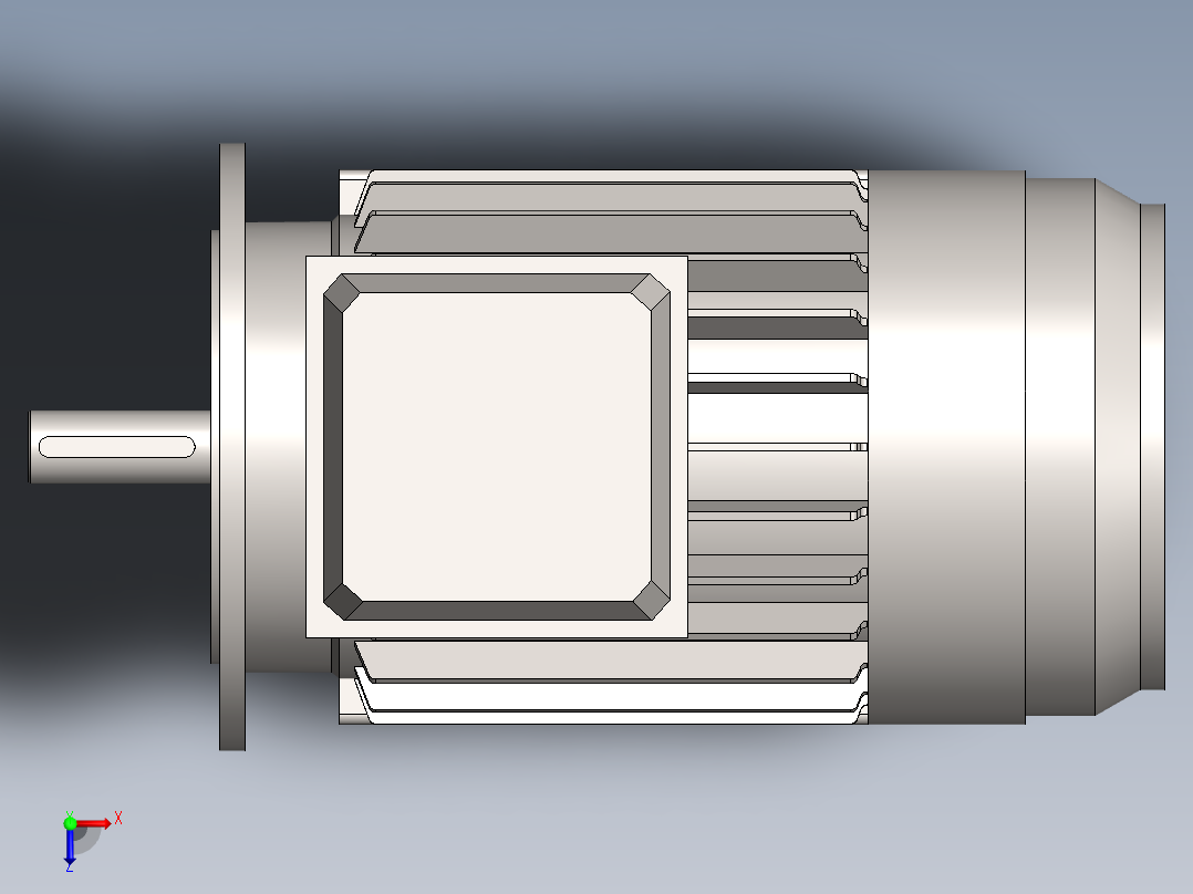 IE1 15kW 电动机B35俯视图