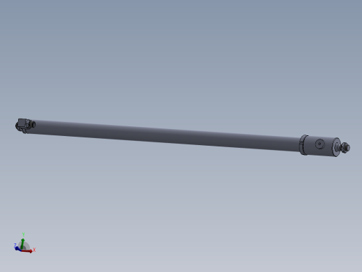 焊接型液压缸（带端盖眼） 32x25x1010 mm