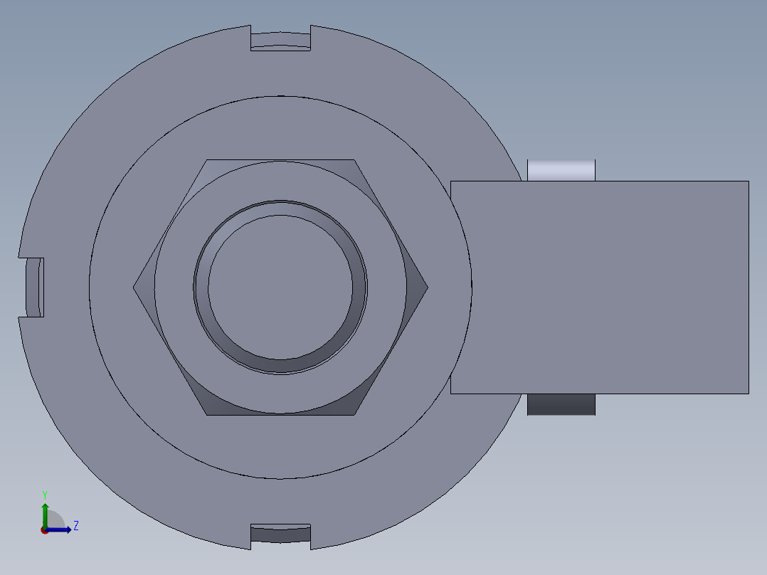 焊接型液压缸（带端盖眼） 32x25x1010 mm左视图
