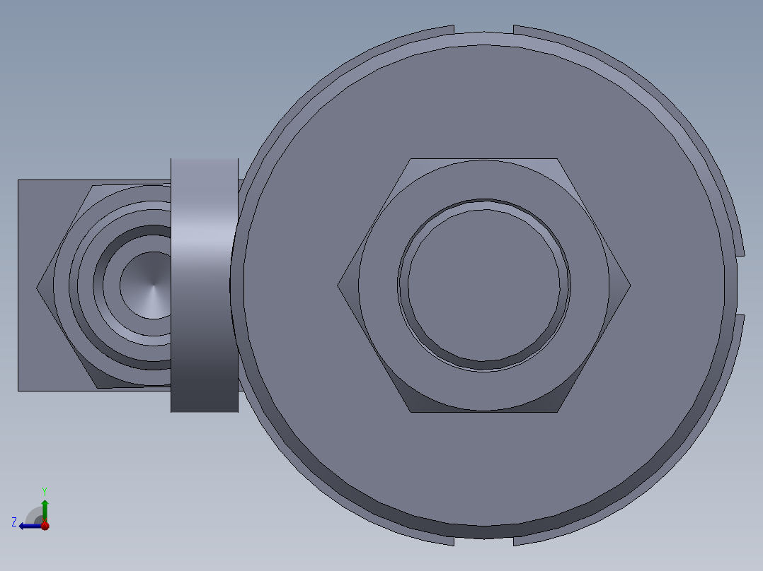 焊接型液压缸（带端盖眼） 32x25x1010 mm右视图