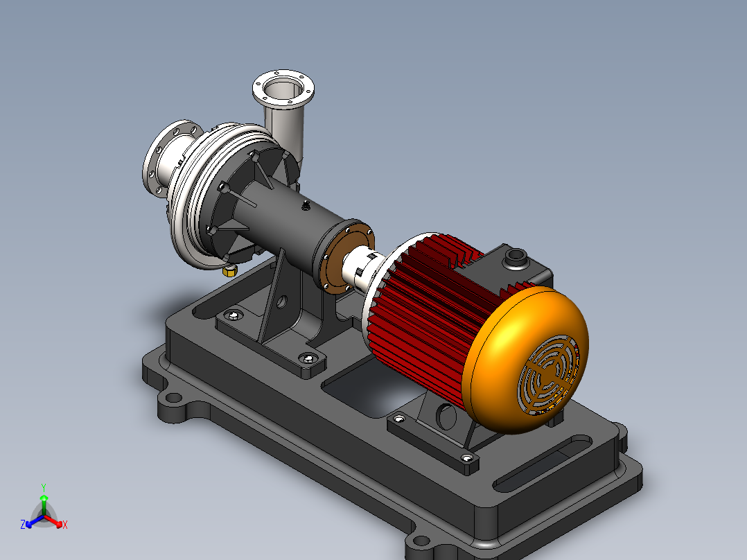 带蜗壳的单级离心泵