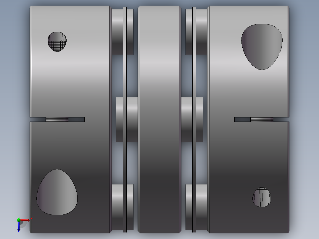 联轴器CPDW50-14-25俯视图