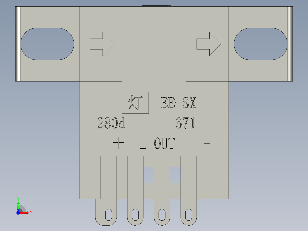 2-欧姆龙EE-SX670-170D前视图