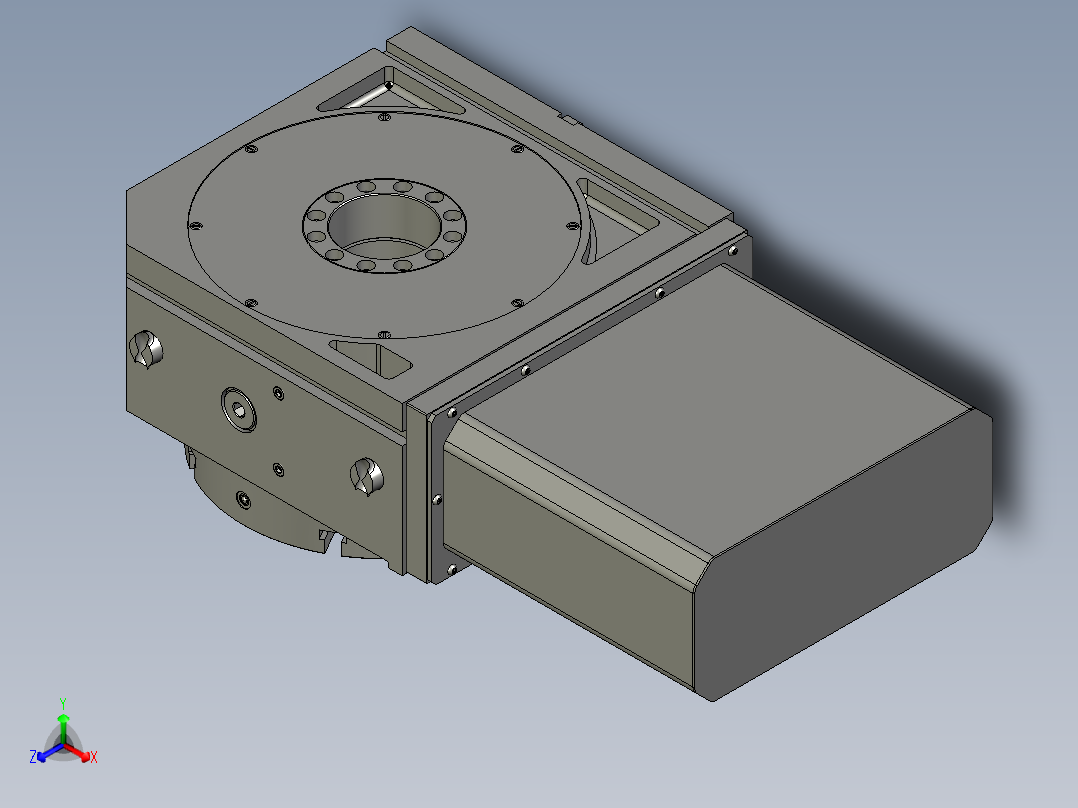 回转分度盘-320正等轴测图