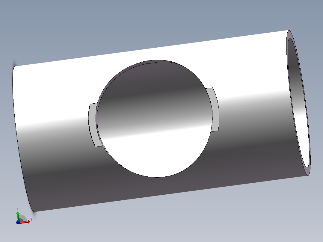 U-PVC_TEE_DN250主视图