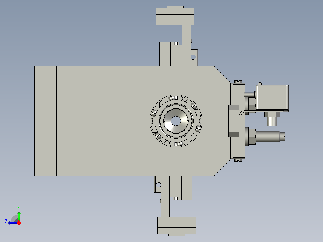 YX-04-11贴胶旋转组件右视图