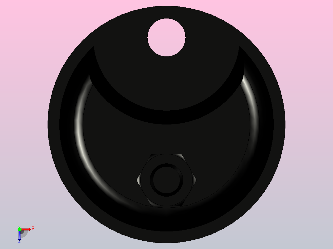 脚杯WAN61-D86.5-M12-L125俯视图