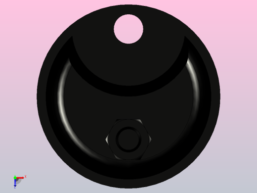 脚杯WAN61-D86.5-M12-L125俯视缩略图