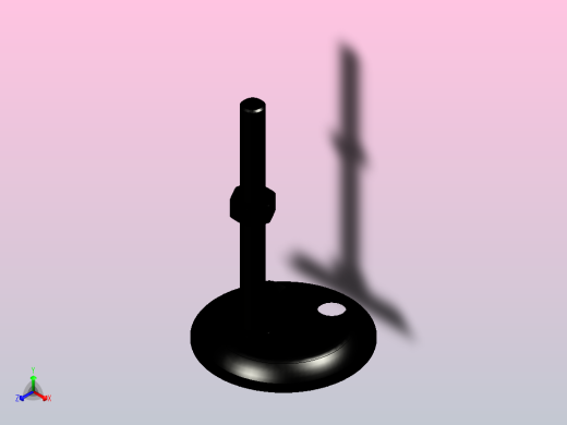 脚杯WAN61-D86.5-M12-L125正等轴测缩略图