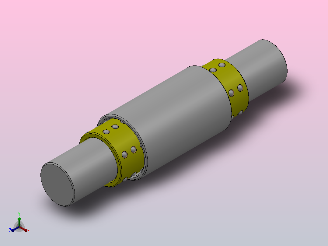 标准型微型滚珠衬套导向轴组件_LSRS-8-50-20-30-A主视图