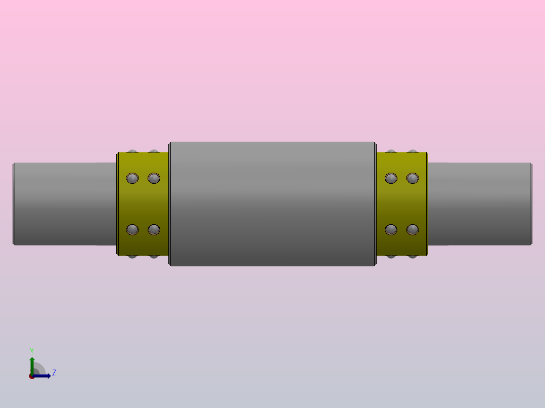 标准型微型滚珠衬套导向轴组件_LSRS-8-50-20-30-A左视图