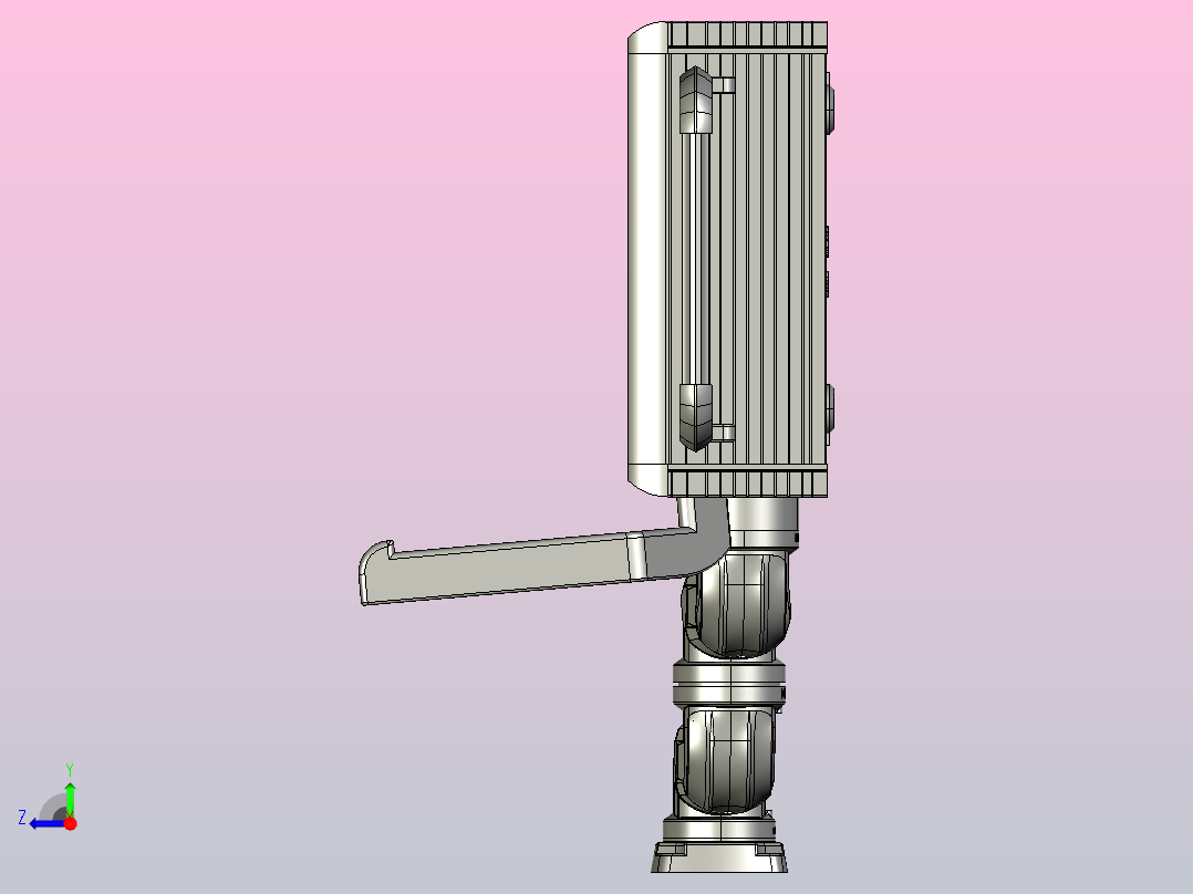 悬臂控制操控箱键盘支架-G3-顶座-中间连接器-90度箱体连接器-200-300右视图