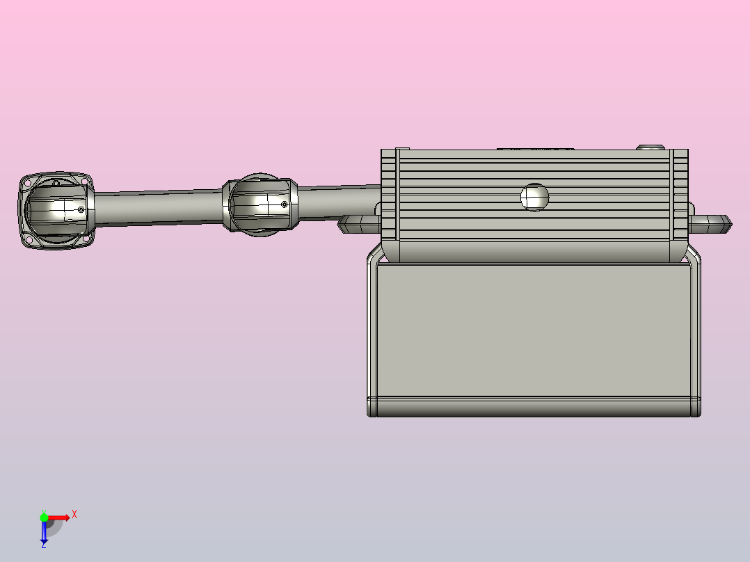 悬臂控制操控箱键盘支架-G3-顶座-中间连接器-90度箱体连接器-200-300俯视图