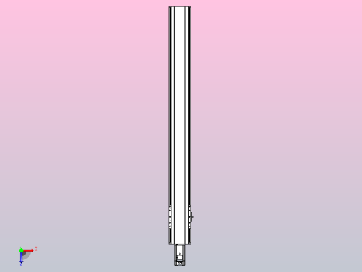 日规模组半封闭丝杆TPA-HNR-120D-1610C-L1050-M-C-P40-N3俯视缩略图