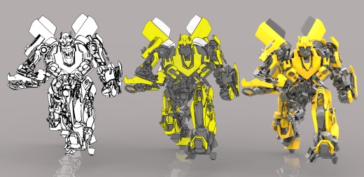 A2003212-大黄蜂变形金刚机器人缩略图