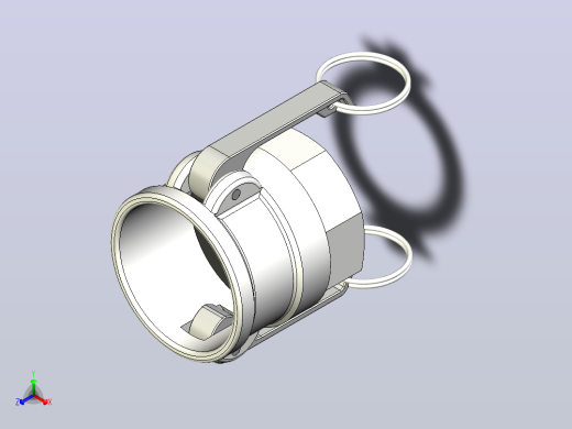 快速接头KAMLOK 633 D连接器-内螺纹2英寸NPT正等轴测缩略图