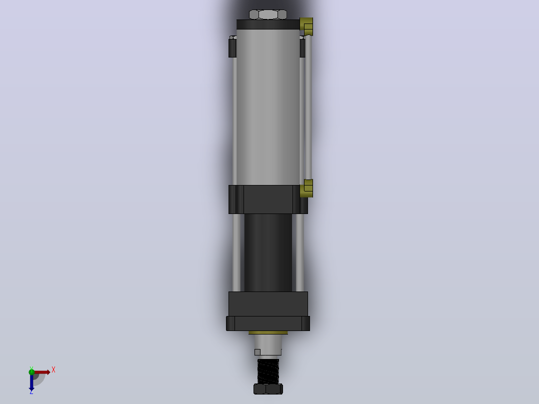MPT-5T系列标准型[MPT-80-50-10-5T-M2-S1-0°]气压增压缸俯视图