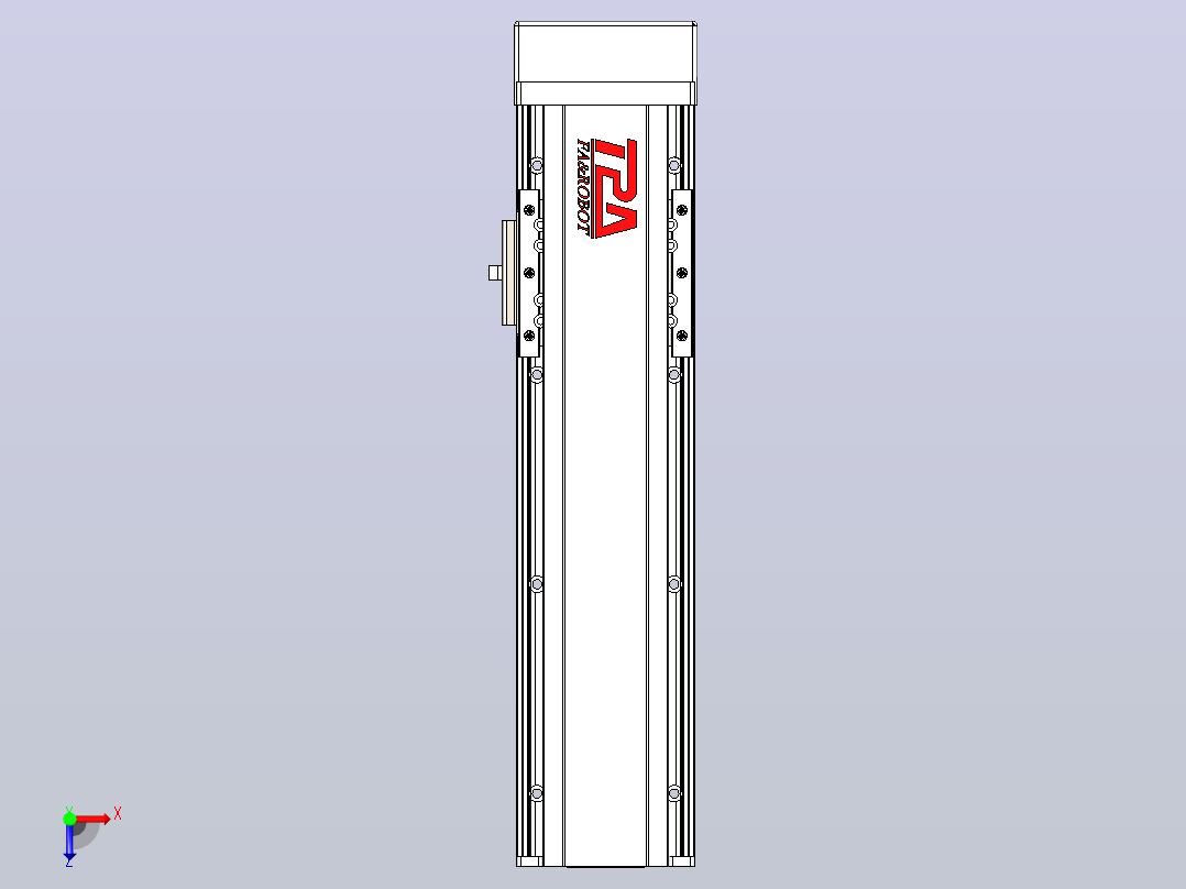日规模组半封闭丝杆TPA-HNR-85D-1610C-L200-MP-C-P20-N3俯视图