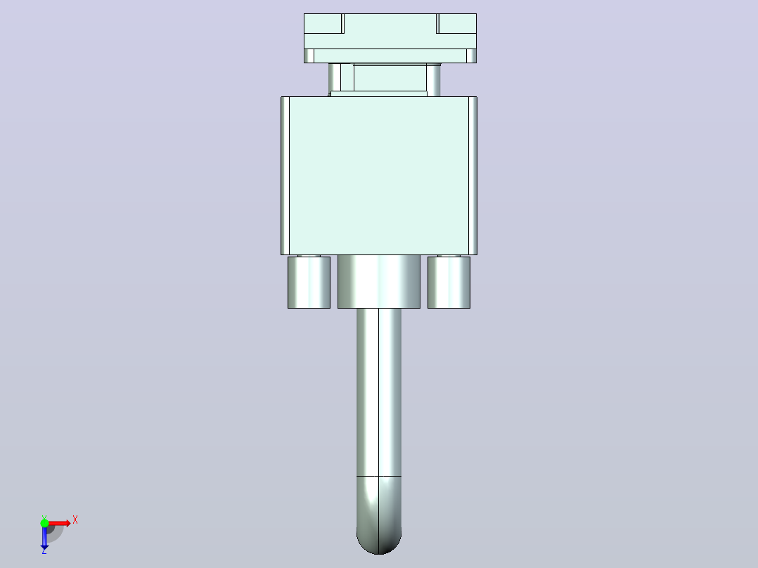 RS232 线及卧式插座俯视图
