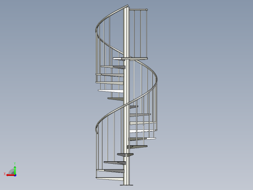 Escalera-楼梯旋转梯子后视缩略图