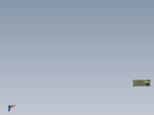 研华IPC-610L 工控机 4U计算机3D模型俯视缩略图