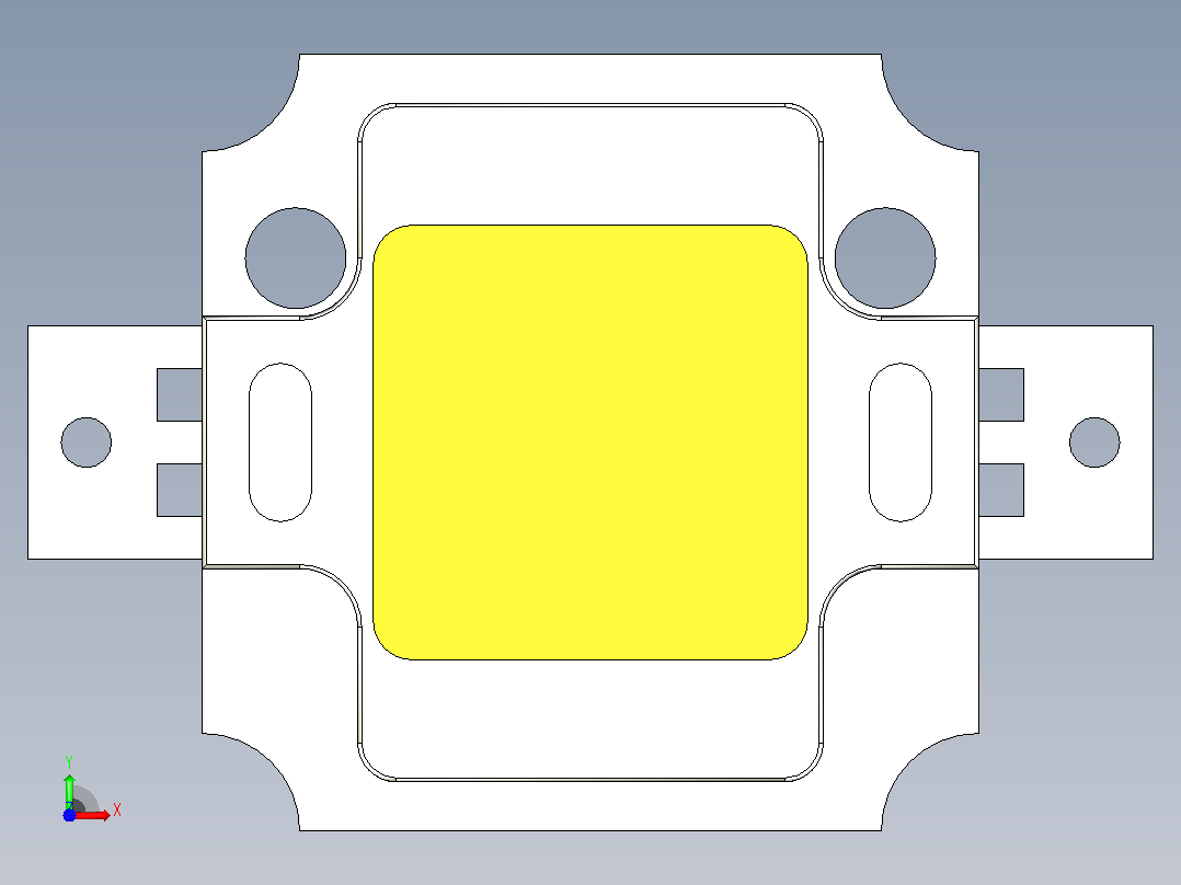 LED灯珠 10W前视图
